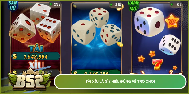 Tài xỉu là gì? Đây là còn gọi là Sic Bo dự đoán tổng điểm 3 viên xúc xắc, chia thành Tài hoặc Xỉu với cách chơi đơn giản, dễ hiểu